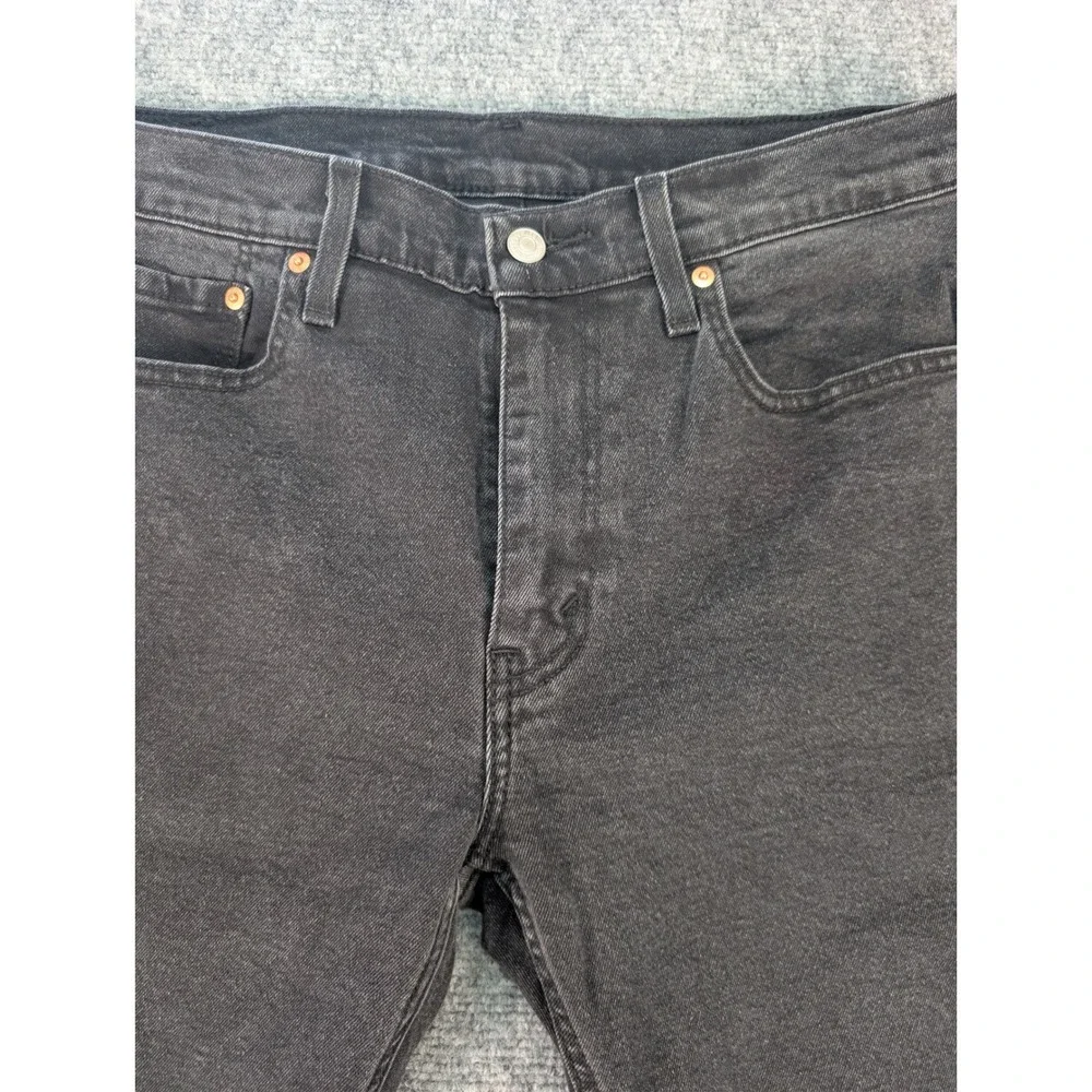 levis 502 cotton blend black jeans trousers mens 32 levis 502 taper denim pants